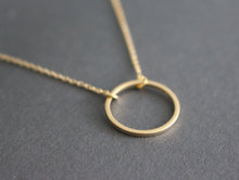 hollow Simple Dainty Circle Necklace Open Circle Outline Necklace eternity karma circle round charm pendant necklace jewelry 2024 - buy cheap