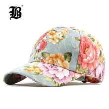 FLB-Gorra de béisbol de algodón con estampado Floral para hombres y mujeres, gorro con Cierre trasero, bordado Floral, F186 2024 - compra barato