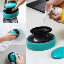 Brush Cleaning Brush Which Sponge Replaceable Couring Pad Washing Convenience Cleaning Brush Kitchen Soap Dispenser Dish 2024 - buy cheap