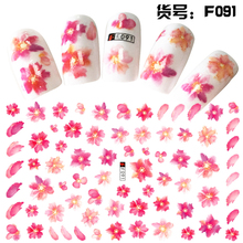 5 sheets mixed design adhesive manicure beauty flower decals Nail Art decorations Stickers nail supplies tool accessories 2024 - buy cheap