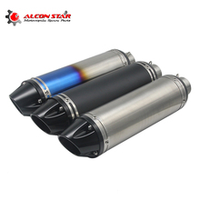 Alcontar 51mm Modified Motorcycle Exhaust Muffler Motorbike Stainless Steel SC Escape Moto For CBR650 crf 230 gsr 600 Z750 2024 - buy cheap