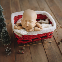 Cesta de trineo para fotografía de bebé recién nacido, accesorios de fotografía, cesta para sesión de fotos, accesorios para niño y niña 2024 - compra barato