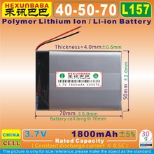 [L157] 3.7V 1800mAh [405070] PLIB (polymer lithium ion battery ) for POWER BANK;tablet pc;E-book;GPS 2024 - buy cheap