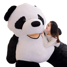Dorimytrader JUMBO Suave Panda de Dibujos Animados de Peluche de Juguete Más Grande Sonriendo Panda Juguete Almohada Gran Regalo 102 pulgadas 260 cm DY60396 2024 - compra barato