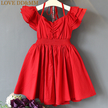 LOVE DD&MM Girls Dresses Summer New Children's Clothing Girls Fashion Sexy Lotus Leaf Strap Waist Strapless Dress 2024 - buy cheap