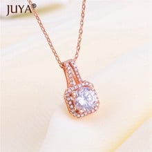 Handmade Luxury Austrian cubic zirconia Pendant  Necklace For Women Summer Fashion Statement Jewelry Bijoux Collier Femme 2024 - buy cheap