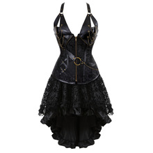 Espartilhos góticos steampunk saia plus size halloween roupas de steampunk para mulheres 2024 - compre barato