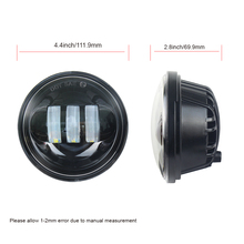 2pcs Black 4.5" LED Auxiliary Spot Fog 4 1/2" Motorcycle fog light fog lamp 2024 - buy cheap