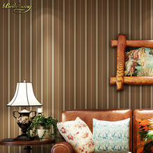 Beibehang-papel tapiz minimalista para sala de estar, papel tapiz moderno para dormitorio, Fondo de rayas verticales retro, Azul Mediterráneo 2024 - compra barato