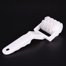 White Plastic Wheel Knife Embossing Dough Roller Lattice Craft Cooking Tools Large Size Pull Net Pizza Cutters & Wheels 2024 - buy cheap