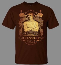 Camiseta de queenberry Rules Boxer, a la moda de manga corta Camiseta negra, 2019 algodón, informal, directa desde el verano, 100% 2024 - compra barato