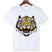 Bgtomato nova chegada popular tigre impressão t camisa dos homens venda quente ativo 3d camisa marca boa qualidade confortável modal topos camisas 2024 - compre barato