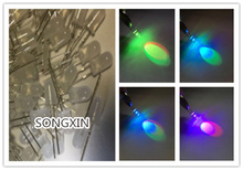 Xiasongxin-luz led rgb 1000 com 5mm, led difuso, arco-íris rápido e piscante, vermelho, verde e azul, 0001 peças 2024 - compre barato