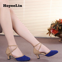 HoYeeLin Women Ladies Modern Dance Shoes Closed Toe Ballroom Party Tango Waltz Dancing Heels Indoor 2024 - buy cheap