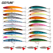 Goture 25pcs Fishing Lure Set  Two Types Floating Minnow Multi-color Artificial Baits Spinner Spoon bait Fishing Tackle 2024 - buy cheap