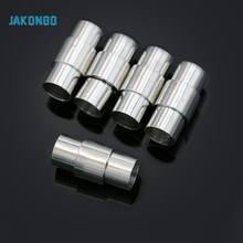 JAKONGO-5 uds. Palmadas magnéticas para fabricación de pulseras de cordón de cuero, Conector de collar hecho a mano, hebilla 2024 - compra barato