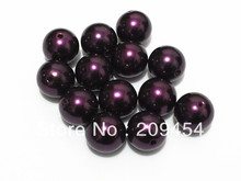 Wholesale 20mm 100pcs/lot Darkest Purple Chunky Round Imitation Pearl Acrylic  Beads For Kids Jewelry Making 2024 - buy cheap