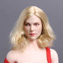 Cabeza esculpida de Charlize Theron, estrella famosa europea a escala 1/6 con pelo rubio corto para cuerpos femeninos de 12 pulgadas, accesorios, juguetes GC001 2024 - compra barato