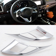 2pcs ABS Matte Car Steering Wheel Cover Trim For Mazda 6 M6 Atenza 2013-2015 2024 - buy cheap