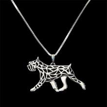 High Quality Women Hollow Pet Dog Necklaces Alloy Standard Schnauzer Movement Necklaces Drop Shipping 2024 - buy cheap