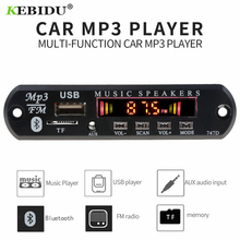 Kebidu MP3 плеер декодер плата FM радио TF USB Bluetooth приемник 3,5 мм AUX модуль Автомобильный комплект аудио для IPhone 8 XS Xiaomi MI 2024 - купить недорого