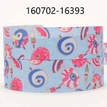 New arrivals 50 yards 7/8 " 22 mm beautiful flowers umbrella printed grosgrain tape ribbon hair bow DIY  free shiping 2024 - buy cheap