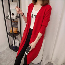 New Women Spring Long Cardigan Sweaters Loose Woman Oversized Jackets Knitted Sweater 2019 Autumn Sweater Cardigans For AS1090 2024 - buy cheap