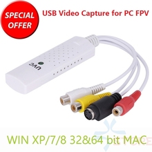UVC USB 2,0 Видео ТВ DVD VHS DVR Захват адаптер Usb Vedio захват для Win7/8/XP/Vista FPV видео рекордер 2024 - купить недорого