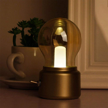 DONWEI Vintage Bulb Night Light USB Lamp Rechargeable luminaria Nightlight LED energy-saving Bed Lamps with switch 2024 - buy cheap