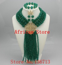 Conjunto de joias de moda dubai, conjunto de joias para noiva com colar, pérolas e contas africanas, frete grátis 2024 - compre barato