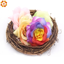 5PCS High Quality Silk Rose Flowers Head Artificial Flowers For Wedding Home Party Decoration & Wedding Car Corsage Decoration 2024 - buy cheap