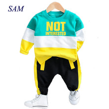 2019 Autumn Baby Girl Boy Clothing Sets Infant Clothes Suits Casual Sport T Shirt Pants Kid Child Clothes Suits 2024 - buy cheap