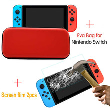 Protector de pantalla de vidrio templado para Nintendo Switch, 1 bolsa dura de EVA, 2 unidades 2024 - compra barato