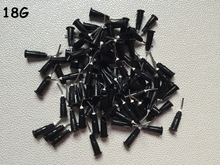 100pcs/bag Dental Pre Bent Flow Needle Tips 18 Gauge SEALANT CEMENT Black Hot 2024 - buy cheap