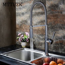 MTTUZK top quality Polished chrome Spring spray Kitchen mixer faucet Basin faucet luxury kitchen sink tap accessories 1pcs/lot 2024 - buy cheap