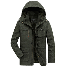 New Plus Size 8XL Big & Tall Outerwear Brand Tactical Military Men's Parka Winter Jacket Men Thermal Warm Fleece Parka Coat Men 2024 - buy cheap