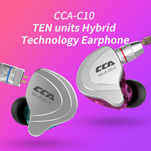 NEW CCA C10 4BA+1DD Headset Earbud Hybrid In Ear Earphone HIFI Monitor Running Sport Earphone With Detacable Detach 2PIN Cable 2024 - buy cheap