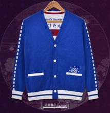 Touhou suéter de desenho de anime, cosplay de anime saigyouji yuyuko suéter feminino masculino primavera outono cardigã da moda azul com blusas 2024 - compre barato