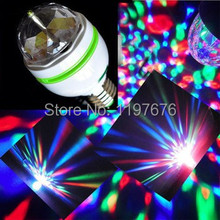 100pcs RGB LED Bulb Auto Rotating E27/B22 LED Bulb Lamp AC85-265V LED Dancing Lamp Disco DJ Light RGB LED Bulb DHL Free Ship 2024 - buy cheap