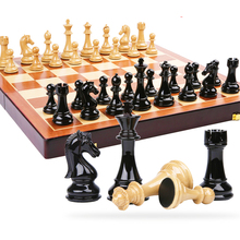 Meetfêly conjunto de jogo de xadrez de madeira, portátil, jogo internacional de xadrez, mesa dobrável de alta qualidade, aço abs, peças de xadrez, la2 2024 - compre barato