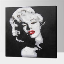 handmade oil painting Sexy Marilyn Monroe Wall Pictures on Canvas Home Decor For Living Room Wall Art nude woman Oil Paintings 2024 - buy cheap