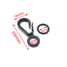 100pcs/pack Black Plastic Snap Hooks With O ring for Bag Belts Straps Clasp Backpack Garment Accessories 2024 - buy cheap