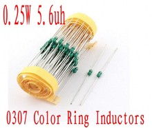 3000Pcs 0307 Color ring inductance 1/4w DIP Inductor 5.6uh Axial Lead Inductors 0.25W 5R6 2024 - buy cheap