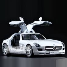 Высокая имитация изысканной коллекции игрушек: KiNSMART Стайлинг автомобиля SLS AMG спортивный автомобиль 1:36 литые под давлением модели автомобиля тяговые автомобили 2024 - купить недорого