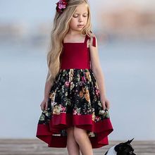 Girls Clothing Summer Girl Sleeveless Dress Baby Girls Infant irregular Floral Dress Clothes Sundress Casual Dresses 2024 - buy cheap