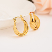 Girls Small Round Circles Huggies Hoop Earrings Gold Jewellery For Kids Children Aros women men jewelry african best gift 2024 - buy cheap