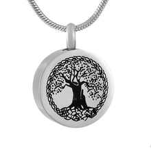 MJD9795	"Tree of Life" Ecofirendly Stainless Steel Cremation Ashes Keepsake Memorial Urn Pendant with 20 Inch Chain 2024 - buy cheap