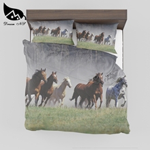 Dream NS 3D Horse Comfor Quilt Duvet Bedroom textile products Self-determined pattern Bedding set SMY37 2024 - buy cheap