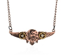 Модное декоративное ожерелье в стиле стимпанк с крыльями 2024 - купить недорого