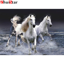 5d Diamond Painting Cross Stitch animals Horse Run resin Needlework Diamond Embroidery Full Diamond mosaic sticker XY1 2024 - buy cheap